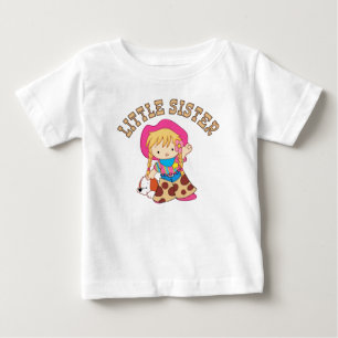 Camiseta Para Bebê Cowboys Little Sister