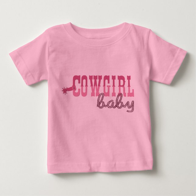 Camiseta Para Bebê Cowgirl Baby (Frente)