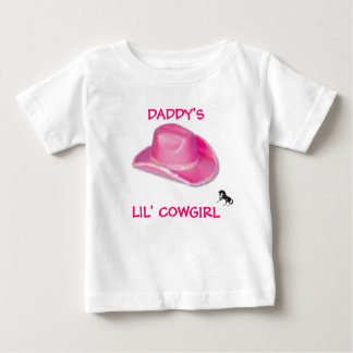 Camiseta Para Bebê COWGIRL DO pai LIL