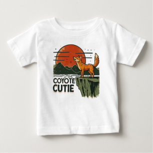 Camiseta Para Bebê Coyote bonito