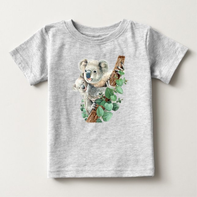 Camiseta Para Bebê Cozinha d'água australiana Koala Bear Baby (Frente)