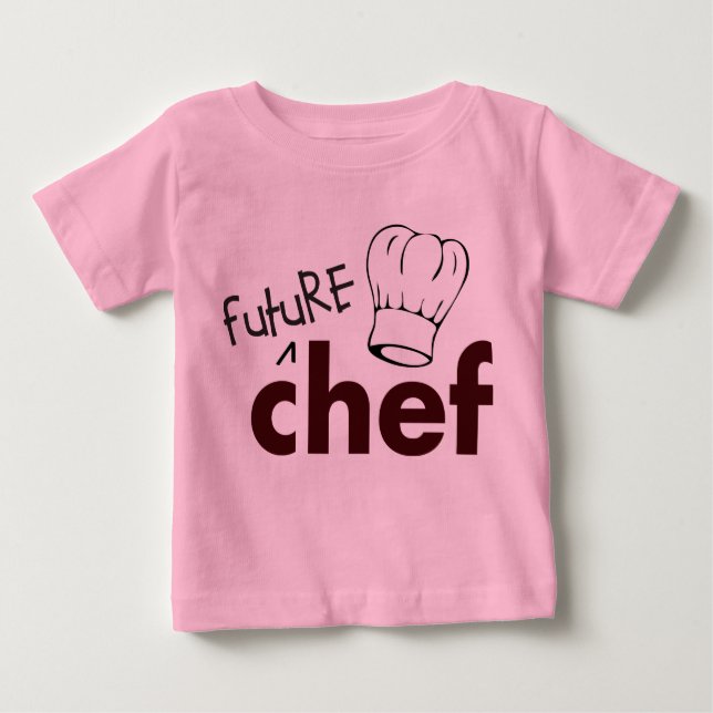 Camiseta Para Bebê Cozinheiro chefe futuro (Frente)
