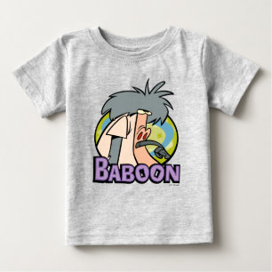 Camiseta Para Bebê Crachá de Caráter Baboon I.R.