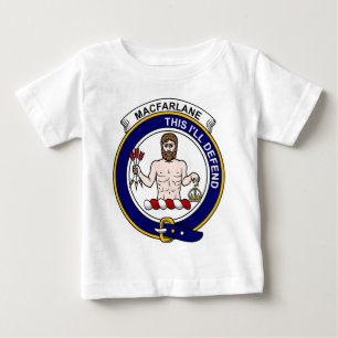 Camiseta Para Bebê Crachá do clã de MacFarlane