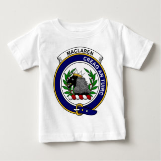 Camiseta Para Bebê Crachá do clã de MacLaren