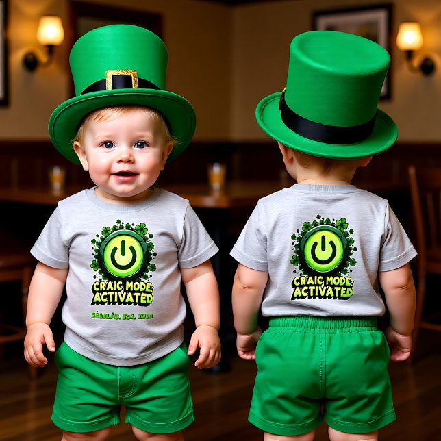 Camiseta Para Bebê Craic Commander: [Your Name] Edition (Craic Commander [Your Name] Edition Baby T-Shirt)