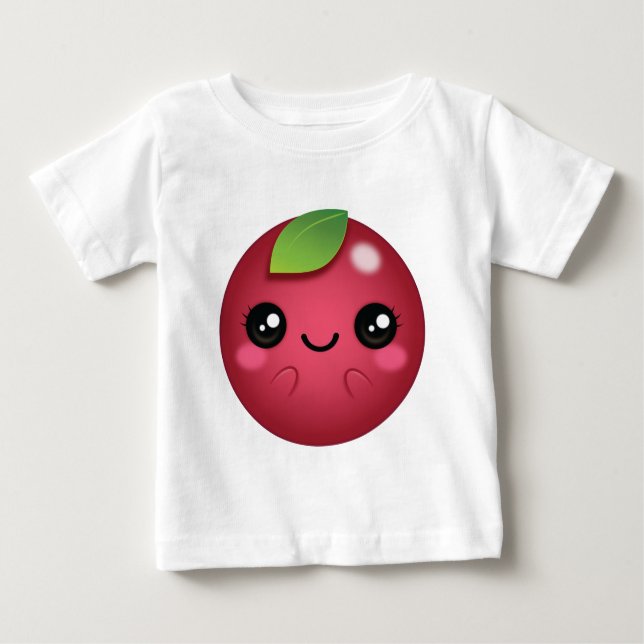 Camiseta Para Bebê Cranberry Kawaii (Frente)