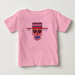 Camiseta Para Bebê Crânio de Açúcar Gaúcho