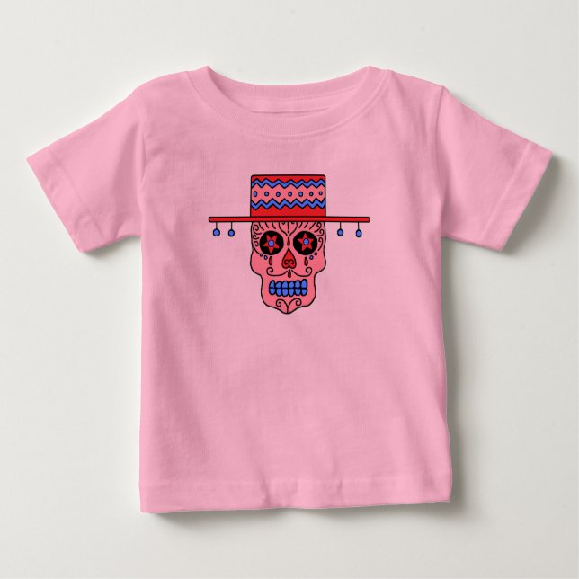 Camiseta Para Bebê Crânio de Açúcar Gaúcho (Frente)