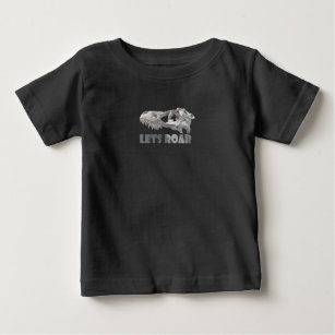Camiseta Para Bebê Crânio de Dinossauro