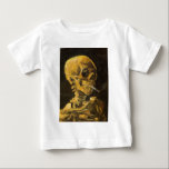 Camiseta Para Bebê Crânio de Van Gogh com cigarro ardente<br><div class="desc">Vincent van Gogh (30 de março de 1853 - 29 de julho de 1890) era um pintor do Cargo-Impressionista e holandeses dos artistas os mais famosos de toda a hora.</div>