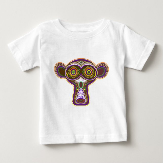 Camiseta Para Bebê Crânio do açúcar (Frente)