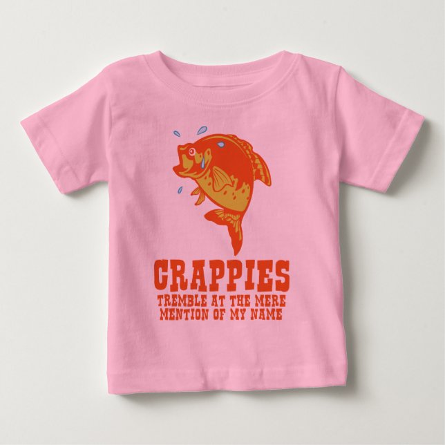 Camiseta Para Bebê Crappies Tremble (Frente)