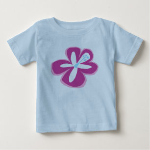 Camiseta Para Bebê Credeiros de Criança de Flor Pokii