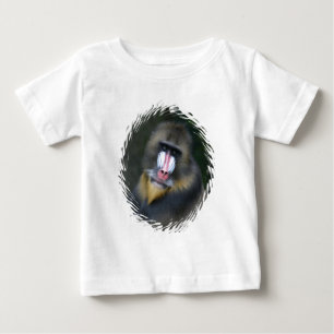 Camiseta Para Bebê Creeper da criança da cara do babuíno