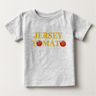 Camiseta Para Bebê Creeper do bebê do tomate do jérsei