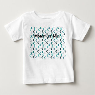 Camiseta Para Bebê Crescentes de Agato Azul