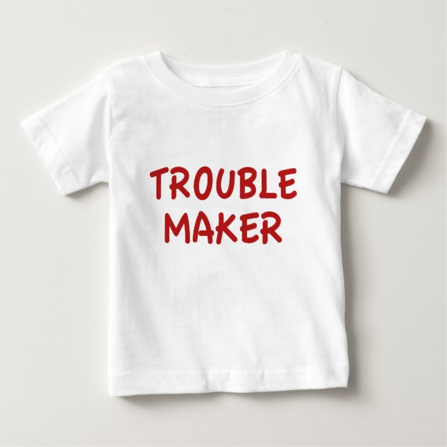 Camiseta Para Bebê Criador de Problemas (Frente)