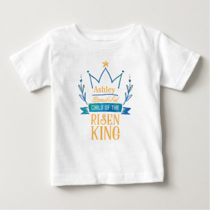 Camiseta Para Bebê Criança bonita do rei aumentado Tshirt