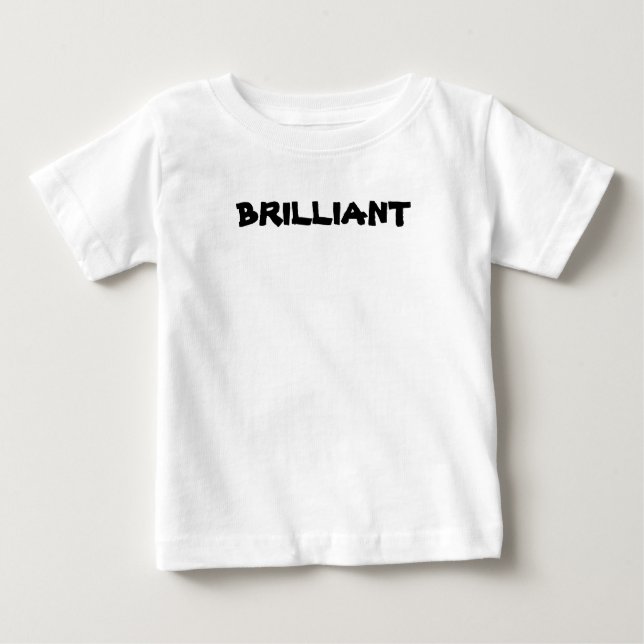 Camiseta Para Bebê Criança BRILHANTE (Frente)