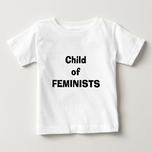 Camiseta Para Bebê Criança das FEMINISTAS (Frente)