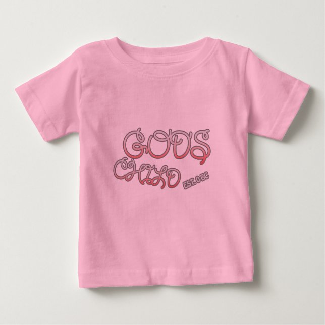 Camiseta Para Bebê Criança de Deus (Frente)