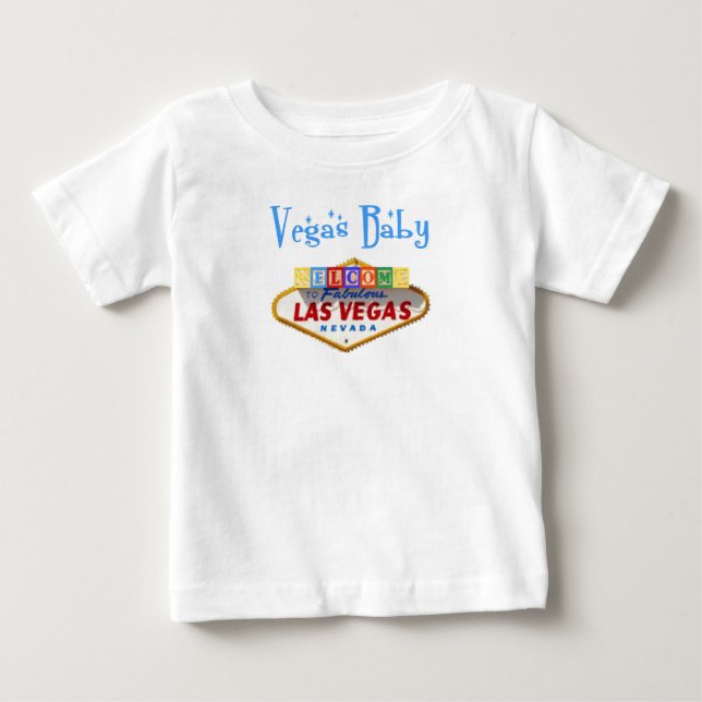 Camiseta Para Bebê Criança de Las Vegas (Frente)
