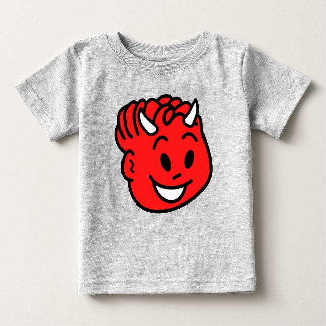 Camiseta Para Bebê Criança diabo (Frente)