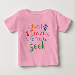 Camiseta Para Bebê Criança do geek (futuro)