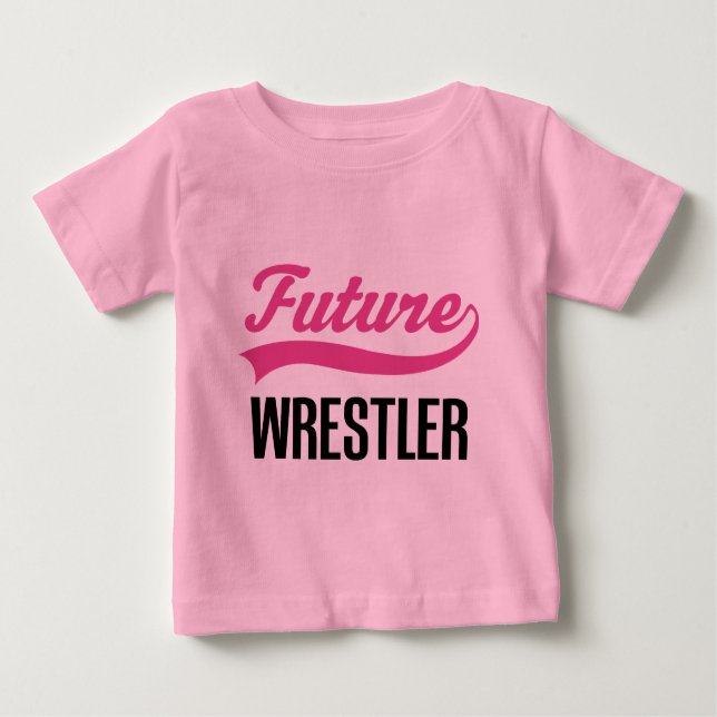 Camiseta Para Bebê Criança do lutador (futuro) (Frente)