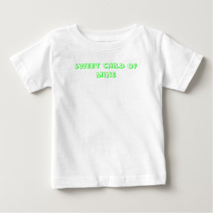 Camiseta Para Bebê criança doce do sleepsuit da mina