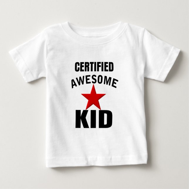 Camiseta Para Bebê Criança Incrível (Frente)