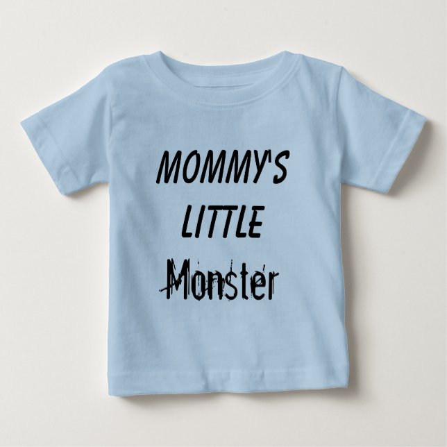 Camiseta Para Bebê Criança pequena do monstro da mamã/Tshirt infantil (Frente)