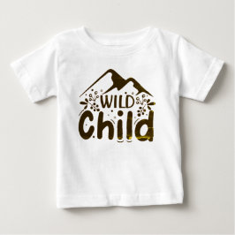Camiseta Para Bebê Criança Selvagem