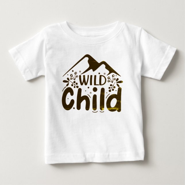 Camiseta Para Bebê Criança Selvagem (Frente)