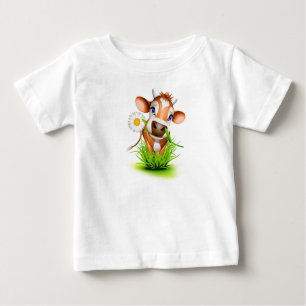 Camiseta Para Bebê Criança T-Shirt-Daisy