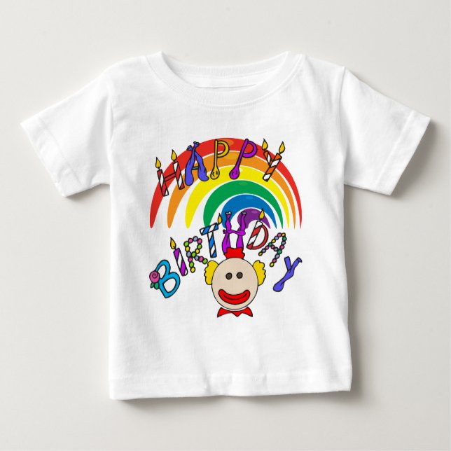Camiseta Para Bebê Crianças Aniversário (Frente)