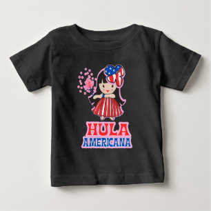 Camiseta Para Bebê Crianças de Americana e T-shirts de Toddler