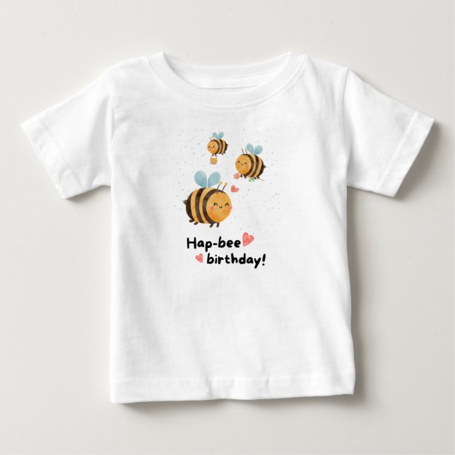 Camiseta Para Bebê Crianças de aniversário (Frente)