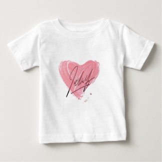 Camiseta Para Bebê Crianças de T-Shirt cor-de-rosa