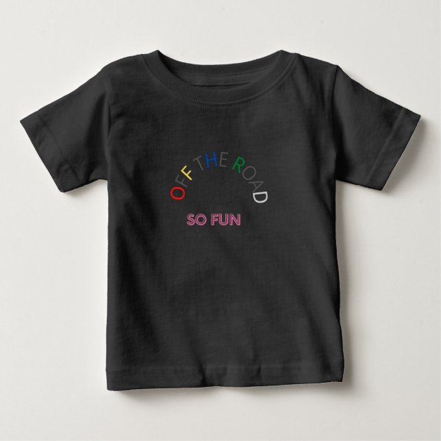 Camiseta Para Bebê Crianças Divertidas Bebê Preto  (Frente)