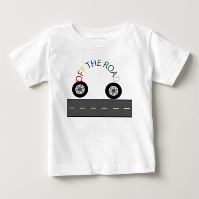 Camiseta Para Bebê Crianças Divertidas Branco (Frente)