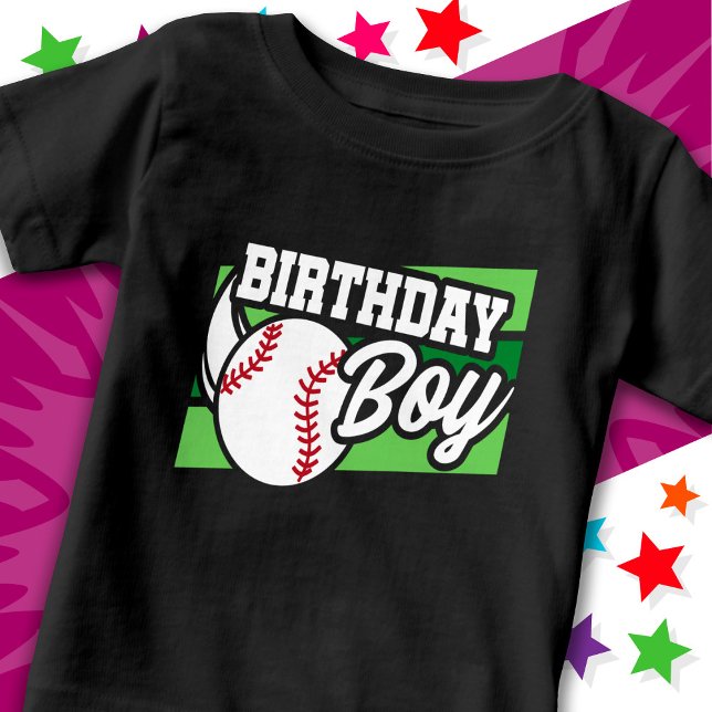 Camiseta Para Bebê Crianças divertidas Festas de Baseball em Casa (Criador carregado)