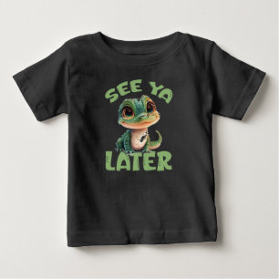 Camiseta Para Bebê Crianças do Até Logo Crocodilo