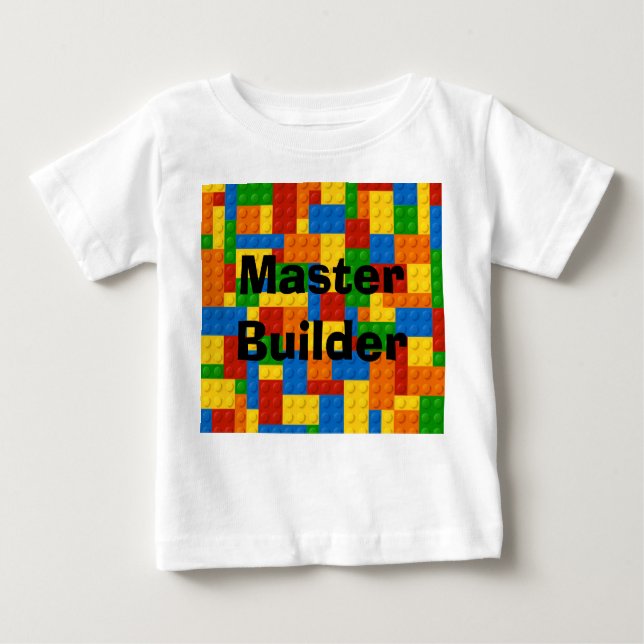 Camiseta Para Bebê Crianças do Master Builder Blocks - Sweet (Frente)