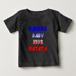 Camiseta Para Bebê Crianças Francesas Hakuna Matata.png