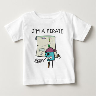 Camiseta Para Bebê Crianças Piratas
