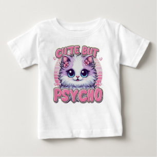 Camiseta Para Bebê Crianças são bonitas, mas psicopatas
