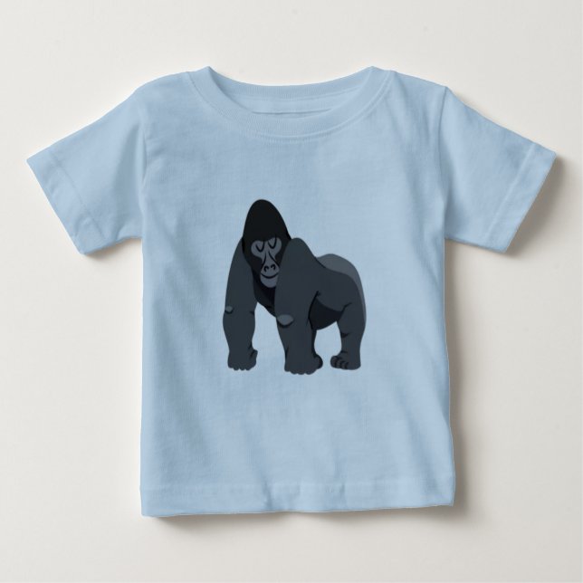CAMISETA PARA BEBÊ CRIANÇAS/SEGMENTOS #GORILLA  (Frente)