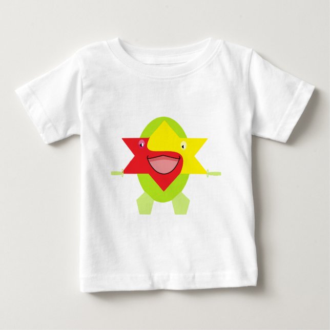 Camiseta Para Bebê Crianças utilatas Art Design Funny Fantasy Star Fi (Frente)